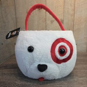 Hyde and Eek Target DOG Bullseye 12" Plush Halloween Treat Pail Accessory NWT